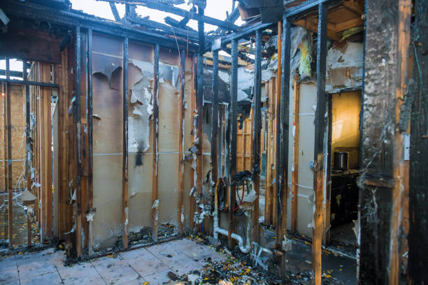 Professional Fire Board Up technician working in Bokeelia, FL